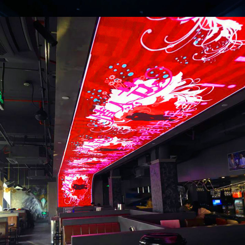 LED透明屏在餐厅中的应用